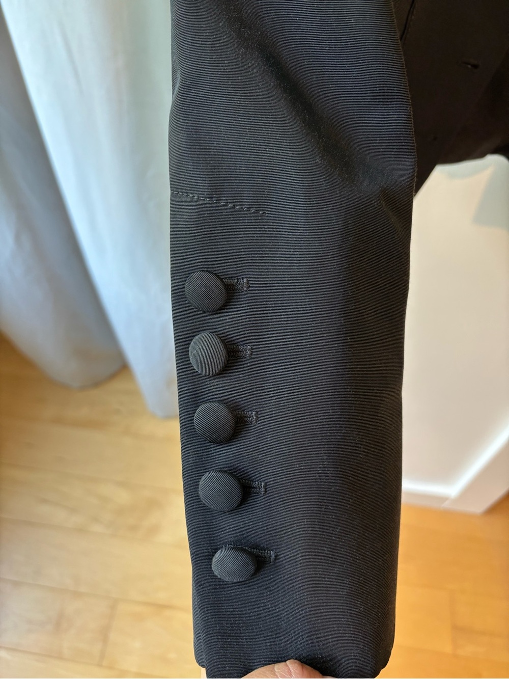 Women’s Escada Black Cropped Military-Style Blazer - Picture 5 of 8